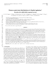 Parsec-Scale Dust Distributions in Seyfert Galaxies