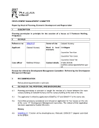 DEVELOPMENT MANAGEMENT COMMITTEE Report by Head Of