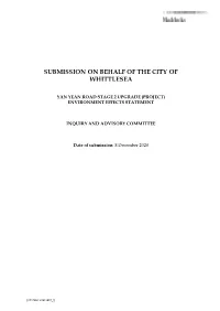 Submission on Behalf of the City of Whittlesea