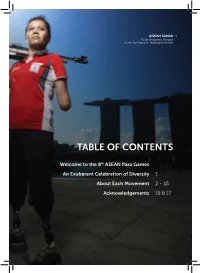Table of Contents