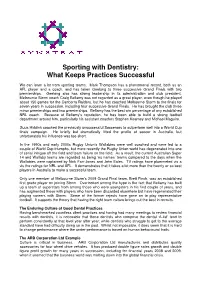 What Keeps Practices Successful
