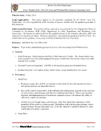 2502.003 Grass and Wildland Fires Standard Operating Guide