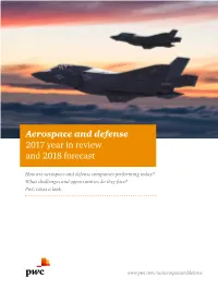 Aerospace and Defense 2017 Year in Review and 2018 Forecast