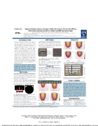 Impact of Blood Volume Changes Within the Human Skin on the Diffuse