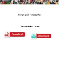 Twilight Book Release Date