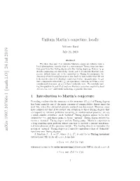 Uniform Martin's Conjecture, Locally
