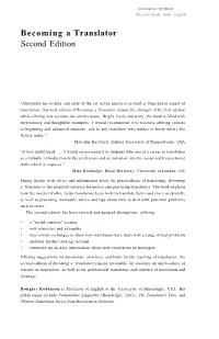 Becoming a Translator Second Edition