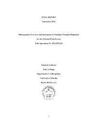 Ethnographic Overview and Assessment of Ocmulgee National Monument