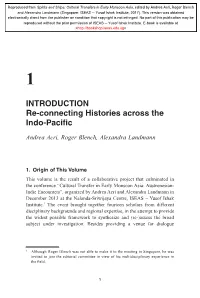 Introduction Re-Connecting Histories Across the Indo-Pacific