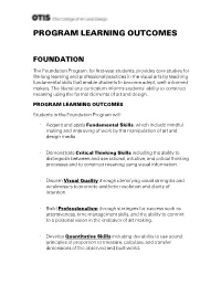 Program Learning Outcomes