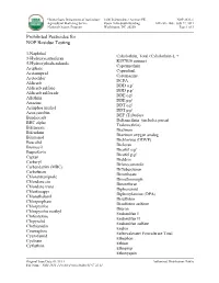 2611-1: Prohibited Pesticides for NOP Residue Testing