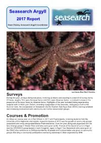Argyll 2017 Report