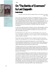 On “The Battle of Evermore” by Led Zeppelin