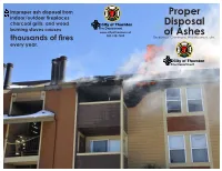 Proper Disposal of Ashes