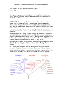 The Empire of Life Needs a Proper Name by Guy Lane & Andrew Buckwell