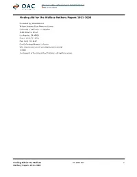 Wallace Nethery Papers
