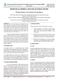 Modeling & Thermal Analysis of Radial Engine
