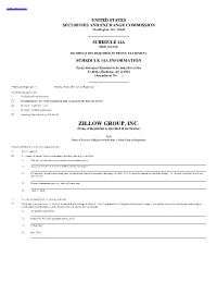 ZILLOW GROUP, INC. (Name of Registrant As Specified in Its Charter)