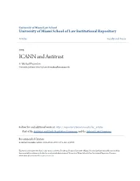 ICANN and Antitrust A