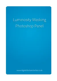 Luminosity Masking Photoshop Panel