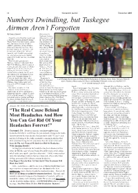 Numbers Dwindling, but Tuskegee Airmen Aren't