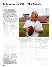 In Conversation with . . . Dick Easterly