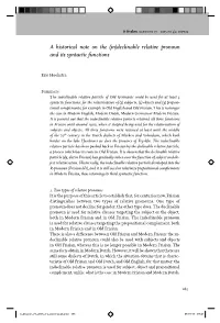 (In)Declinable Relative Pronoun and Its Syntactic Functions