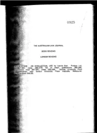 JULIUS STONE - an INTELLECTUAL LIFE by Leonie Star- Preface I-Xii, Text 1-264, 265-27~, Notes List of Major Publicatio~S .280-286, Publications Cited .287-291, Index