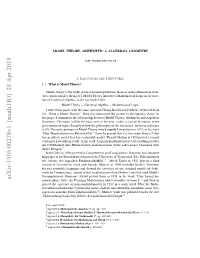 Model Theory, Arithmetic & Algebraic Geometry