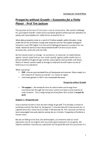 Prosperity Without Growth – Economics for a Finite Planet - Prof Tim Jackson