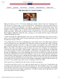 The Prayer at Valley Forge