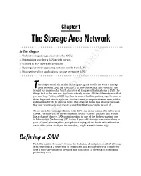 The Storage Area Network