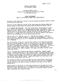 This Executive Order Is Valid Provided That the Installation Instructions