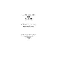 An Interview with BOB PERCHETTI
