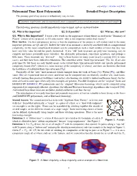 Killam-2017: Ωεβb Polynomial Time Knot Polynomials Detailed Project Description the Primary Goal of My Project Is Ridiculously Easy to State