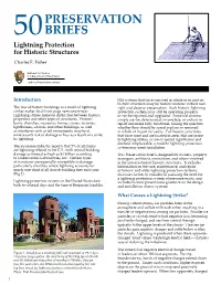 Lightning Protection for Historic Structures