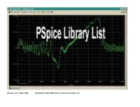 Orcad Pspice Library List
