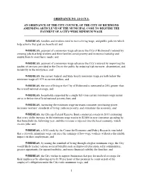 Ordinance No. 11-14 N.S. an Ordinance of the City Council of the City of Richmond Amending Article Vii of the Municipal Code To