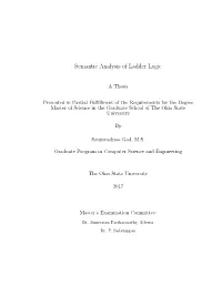Semantic Analysis of Ladder Logic