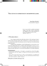 The Myth of Supervenient Microphysicalism