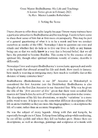 Great Master Bodhidharma: His Life and Teachings a Lecture Series Given in February 2021 - by Rev
