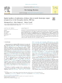 Spatial Analyses of Exploration Evidence Data to Model Skarn-Type