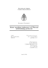 State Machine Inference of Thread Networking Protocol