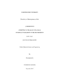 Elasticity of Heterogeneous Gels
