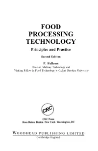 FOOD PROCESSING TECHNOLOGY Principles and Practice