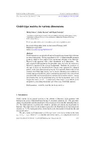 Gödel-Type Metrics in Various Dimensions