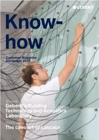Geberit's Building Technology and Acoustics Laboratory the Cave Art