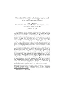 Generalized Quantifiers, Infinitary Logics, and Abstract Elementary