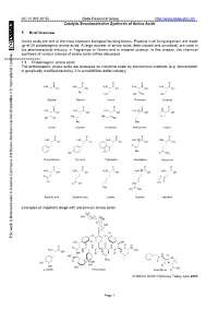 OC VI (HS 2015) Bode Research Group the Required N-Boc-Imines Are Highly Reactive and Unstable