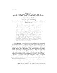 Optimal Control of a Time-Varying Double-Ended Production Queueing Model
